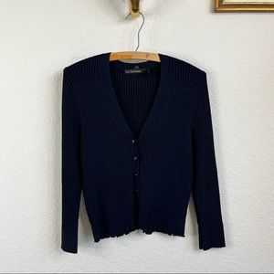 Iris Setlakwe Ribbed Cardigan Sweater